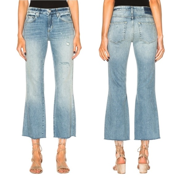 AMO Kick Crop Jeans in Sweet Cheeks - Picture 1 of 13
